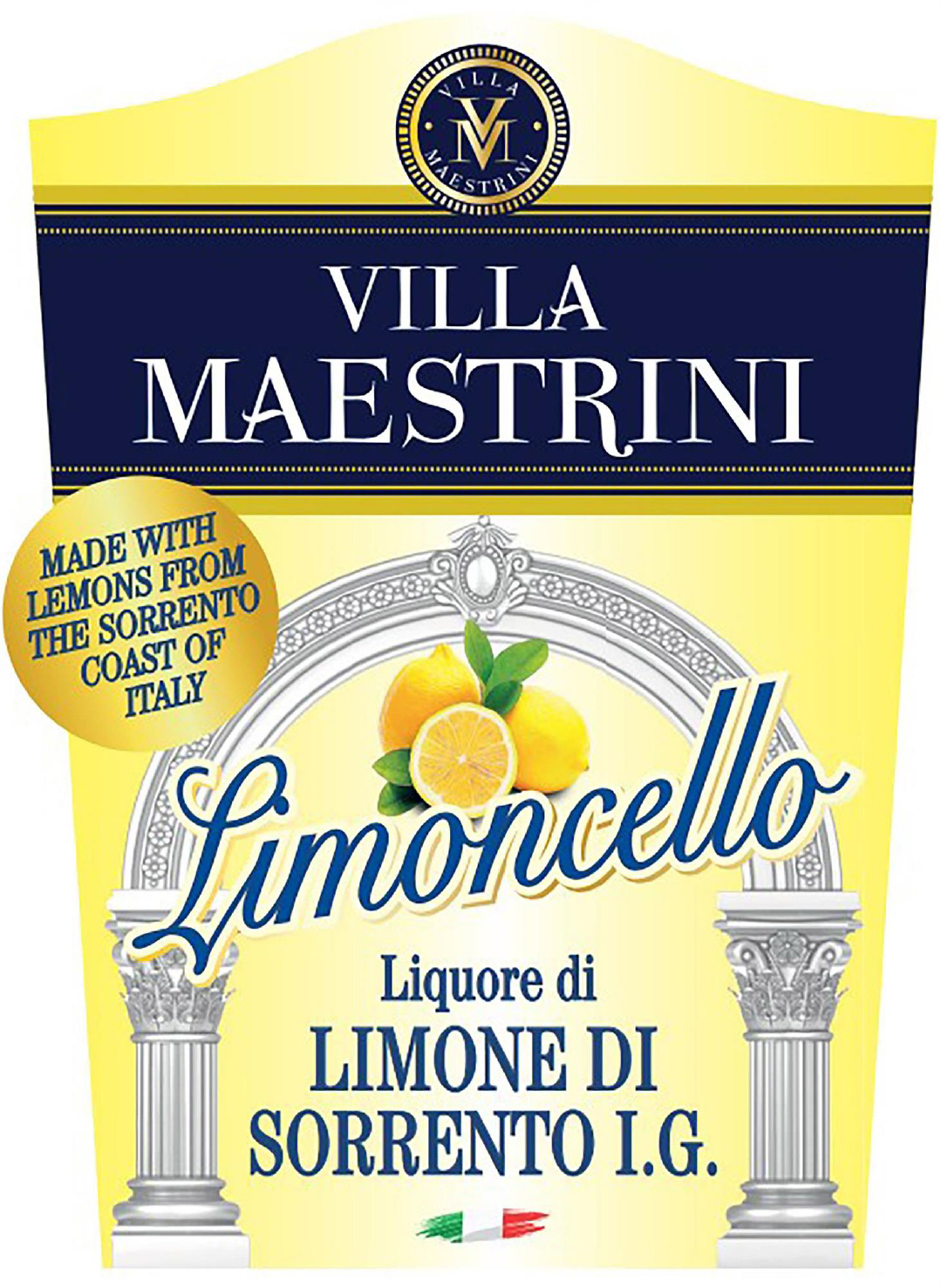 TABC label artwork for Villa Maestrini Limoncello IGP