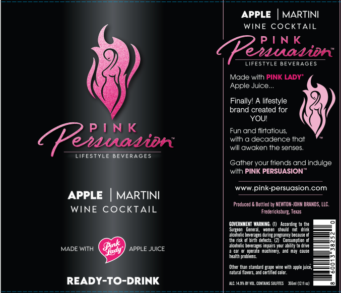 TABC label artwork for Pink Persuasion