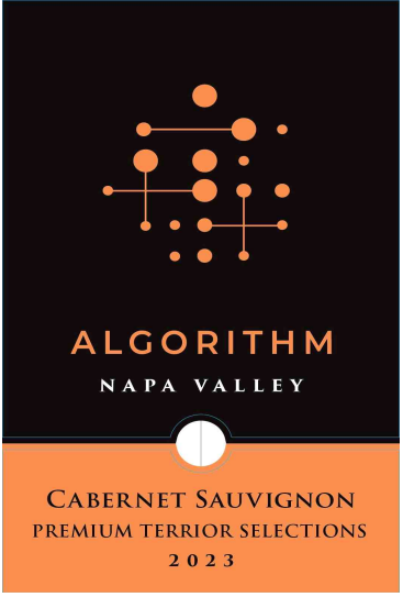 TABC label artwork for Algorithm Cabernet Sauvignon