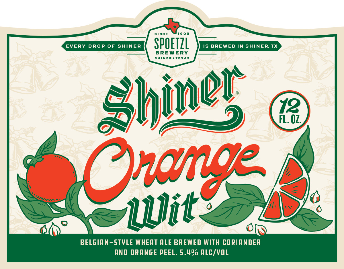 TABC label artwork for Shiner Orange Wit