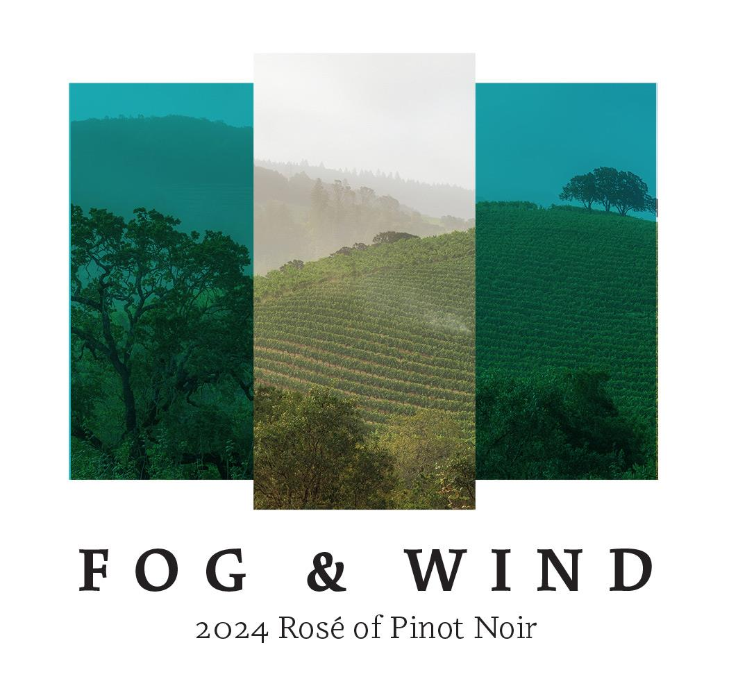 TABC label artwork for FOG & WIND ROSE OF PINOT NOIR