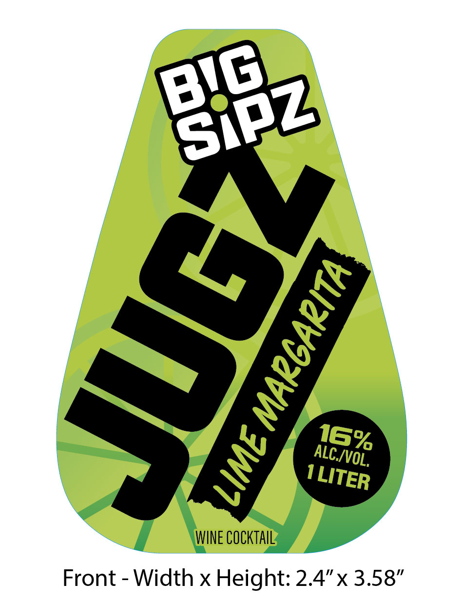 TABC label artwork for Big Sipz Jugz Lime