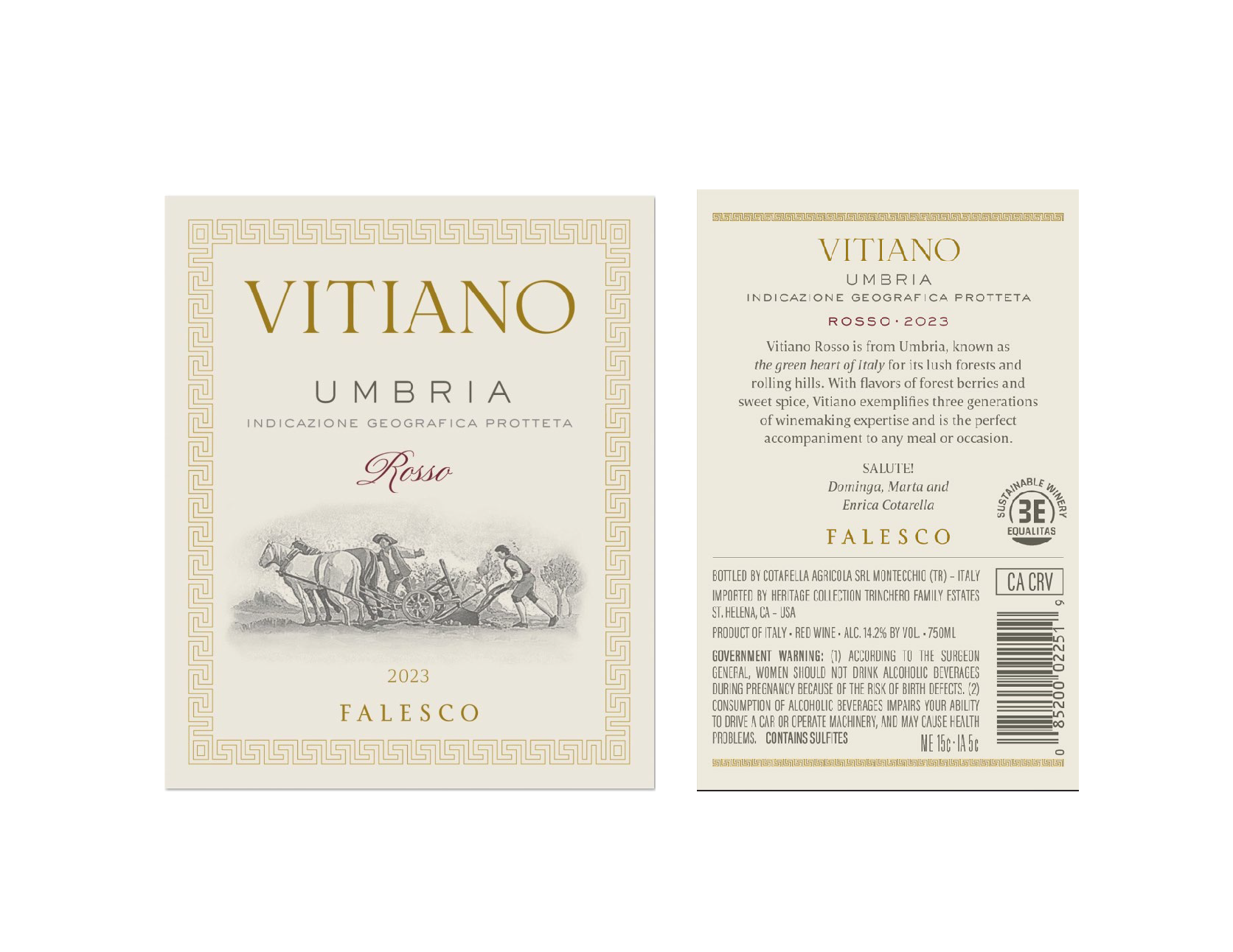 TABC label artwork for Falesco Vitiano Rosso Umbria
