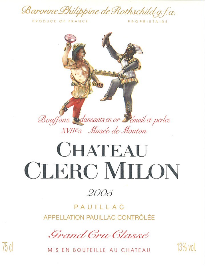 TABC label artwork for Chateau Clerc Milon