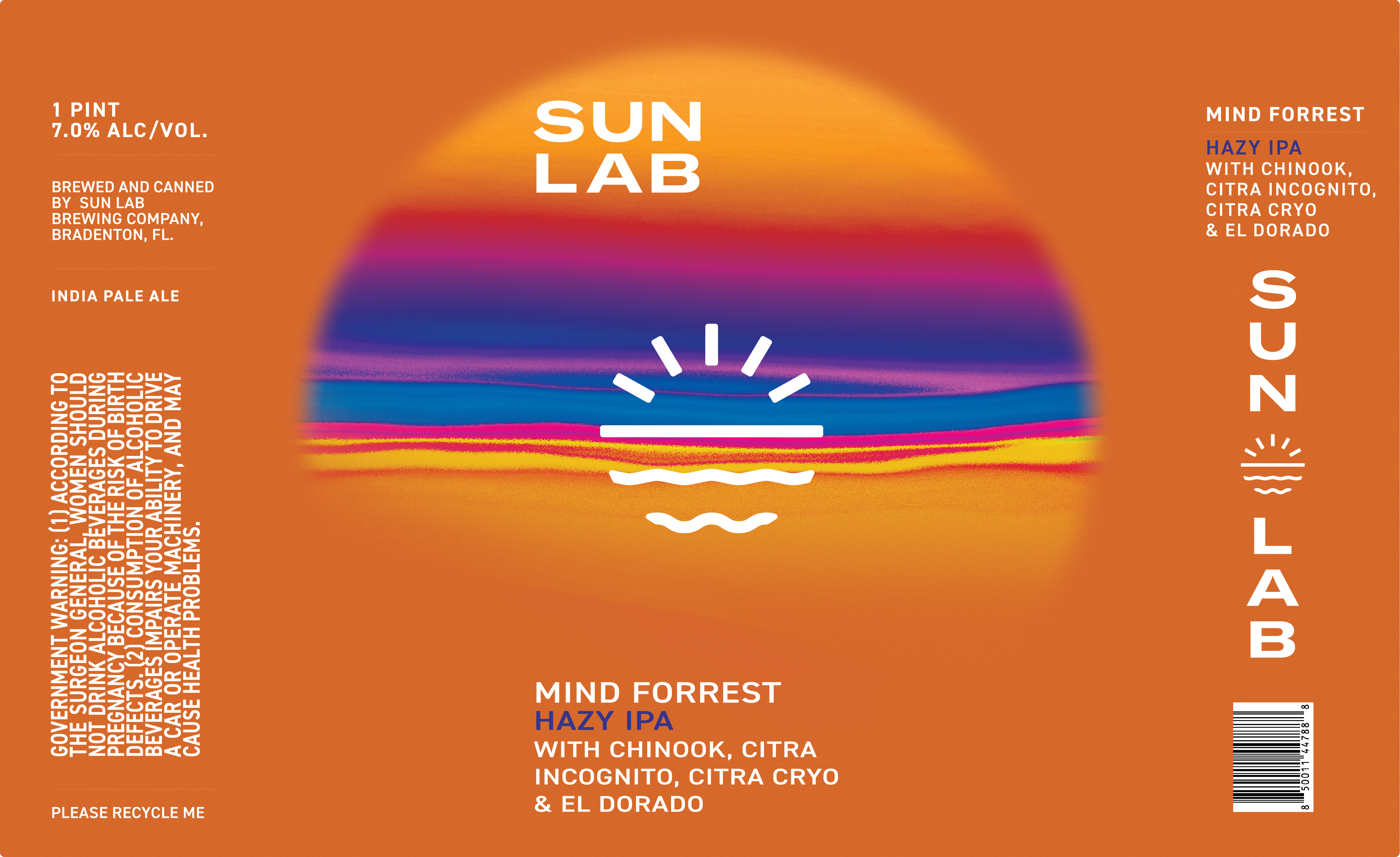 TABC label artwork for Mind Forrest 6/4 16oz Can