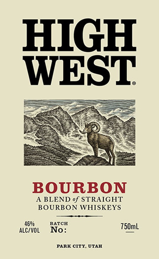 TABC label artwork for High West Bourbon