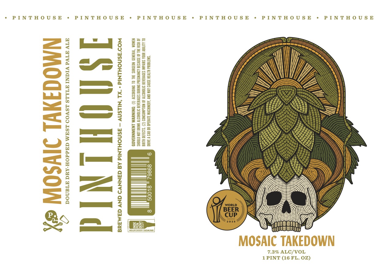 TABC label artwork for PINTHOUSE MOSAIC TAKEDOWN DDH