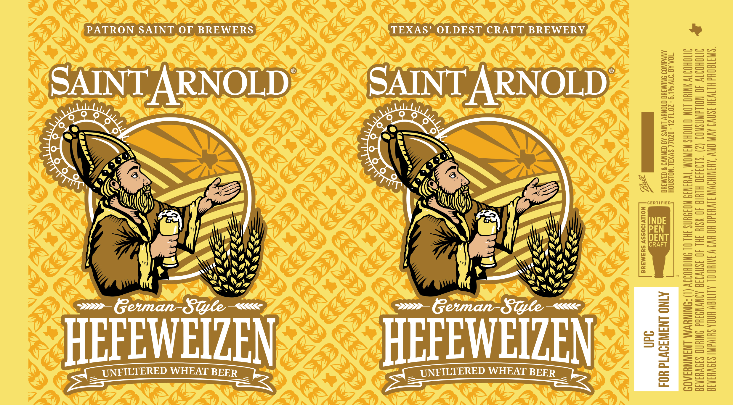 TABC label artwork for Hefeweizen