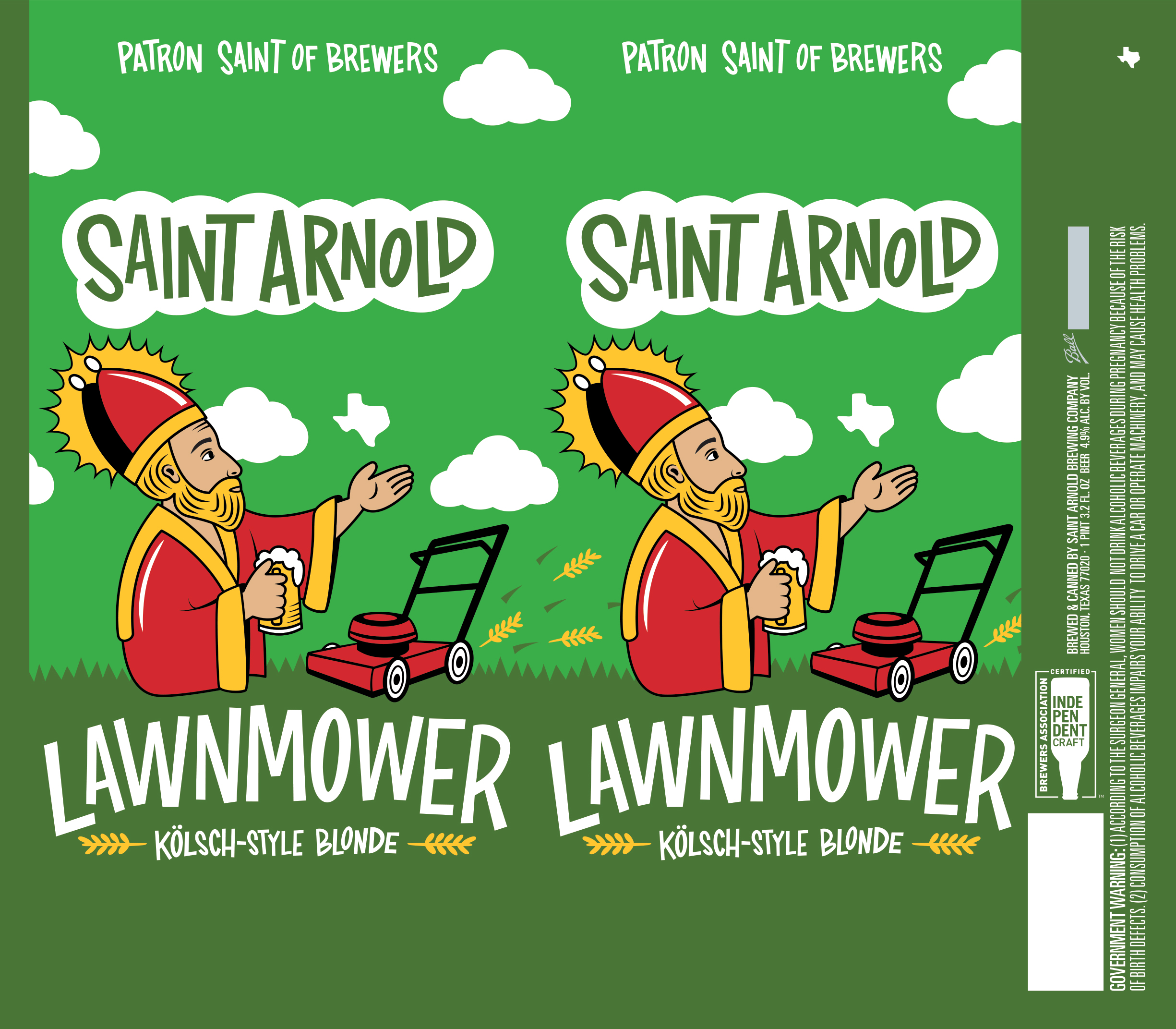 TABC label artwork for Lawnmower