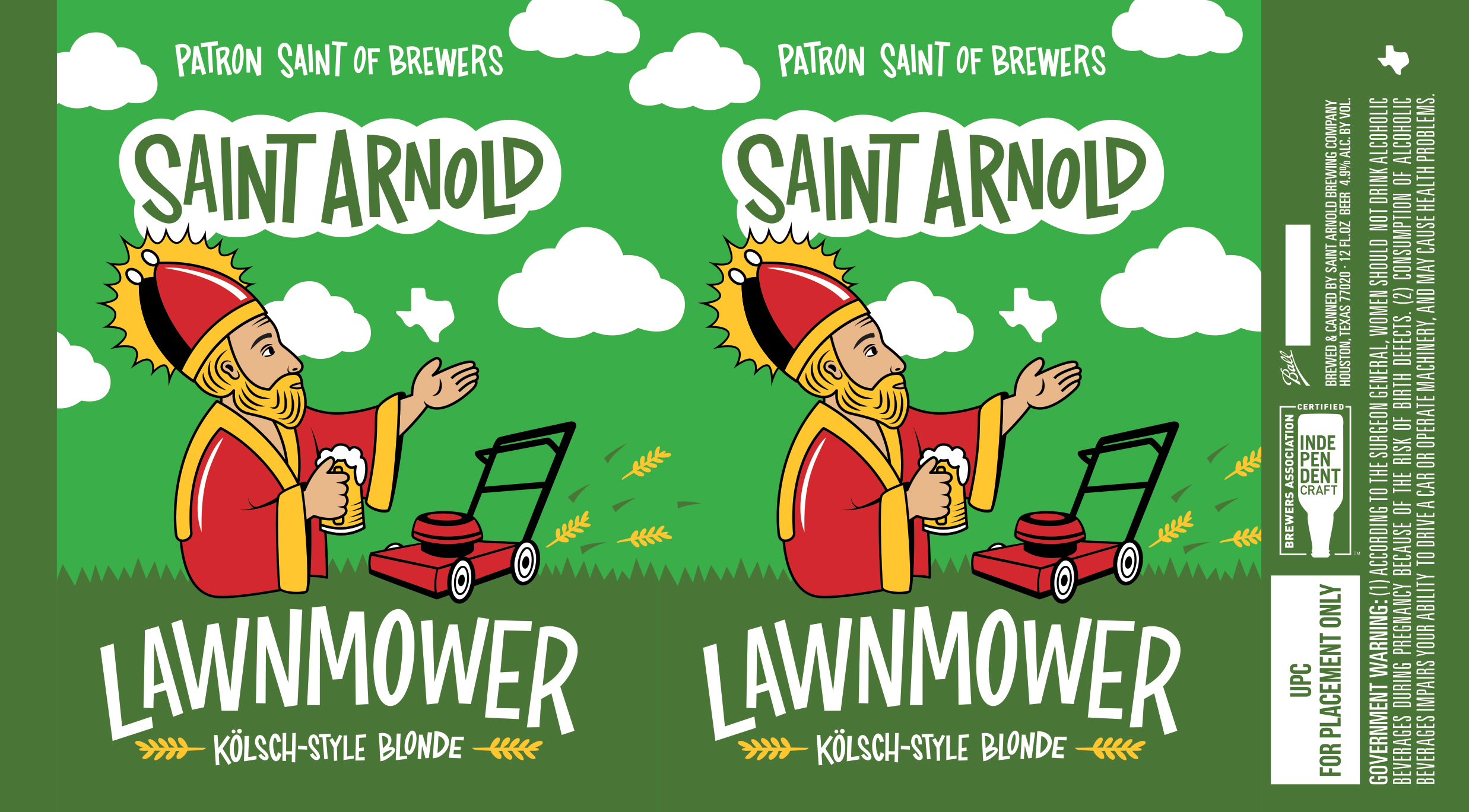 TABC label artwork for Lawnmower