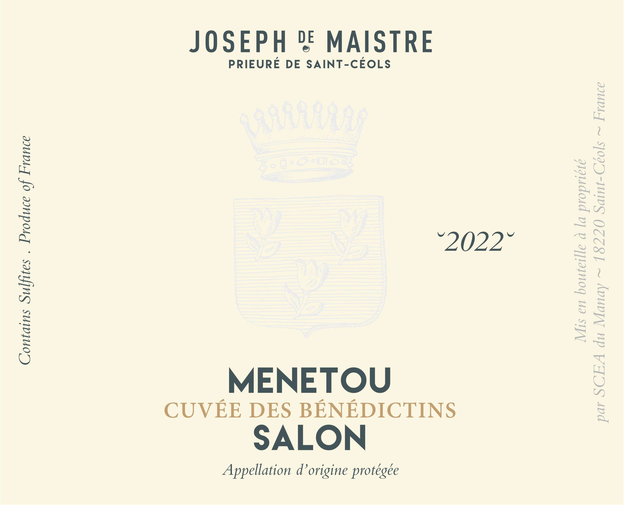 TABC label artwork for Prieure de Saint Ceols