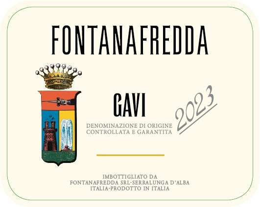 TABC label artwork for FONTANAFREDDA SILVER LABEL GAVI CORTESE