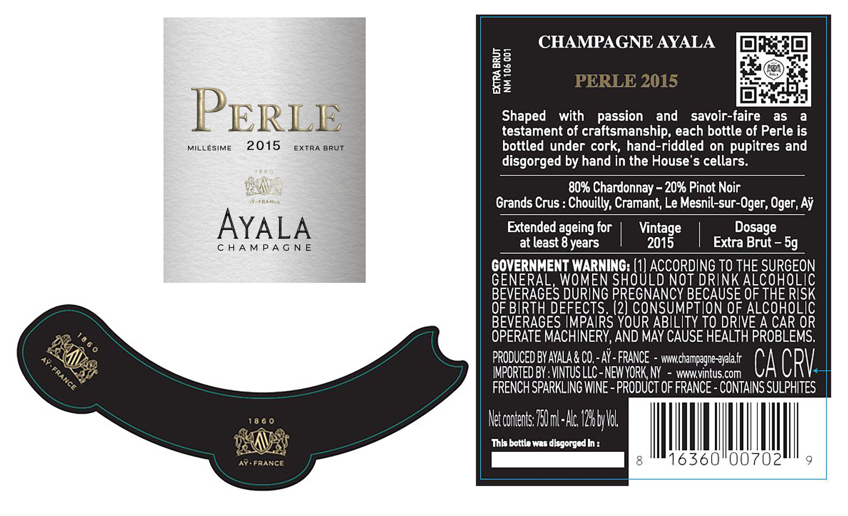 TABC label artwork for Ayala Cuvee Perle d'Ayala