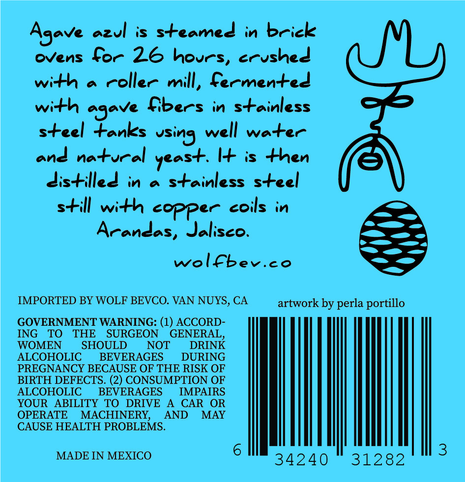 TABC label artwork for Granalta Tequila Blanco