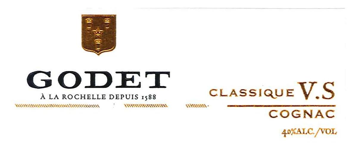 TABC label artwork for GODET CLASSIQUE VS COGNAC