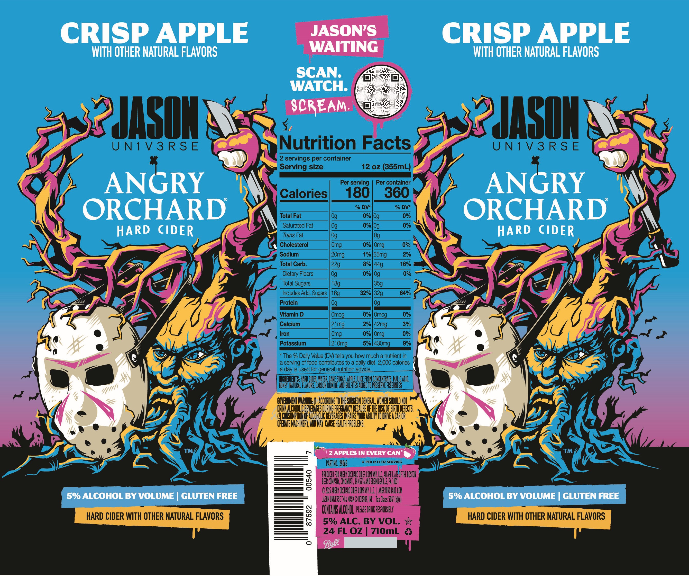 TABC label artwork for Angry Orchard Crisp Apple (24oz)