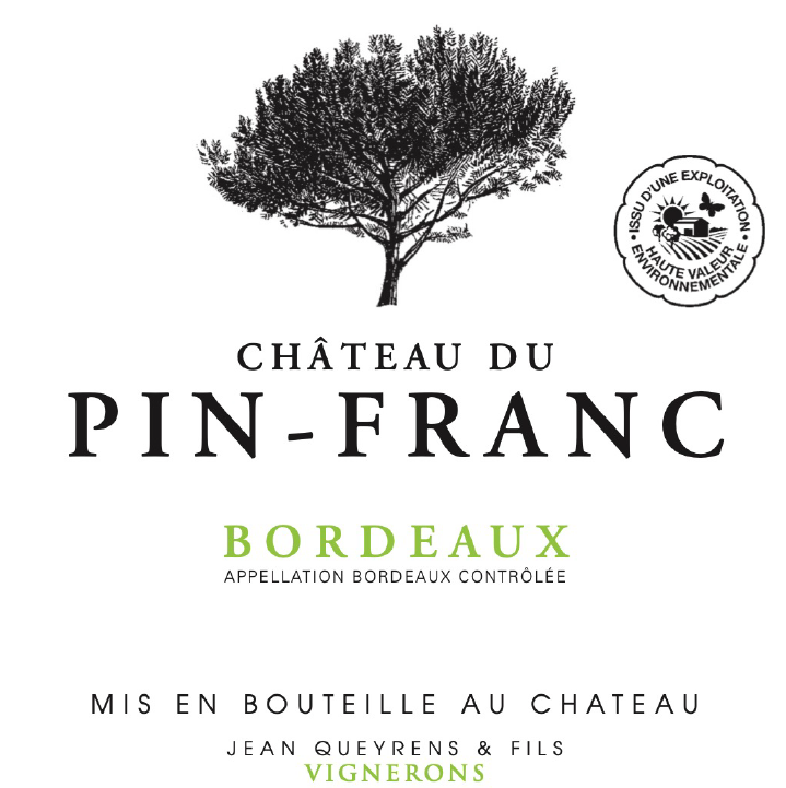TABC label artwork for Chateau du Pin-Franc Blanc