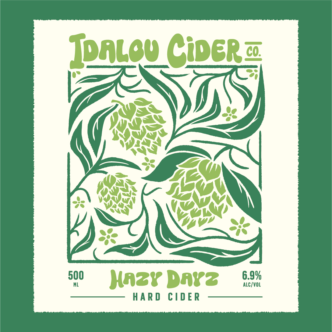 TABC label artwork for IDALOU CIDER HAZY DAYZ