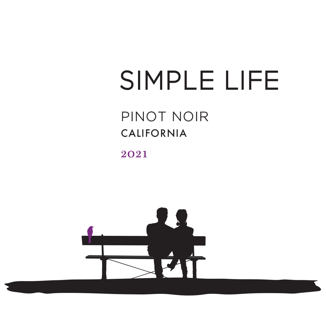 TABC label artwork for Simple Life Pinot Noir