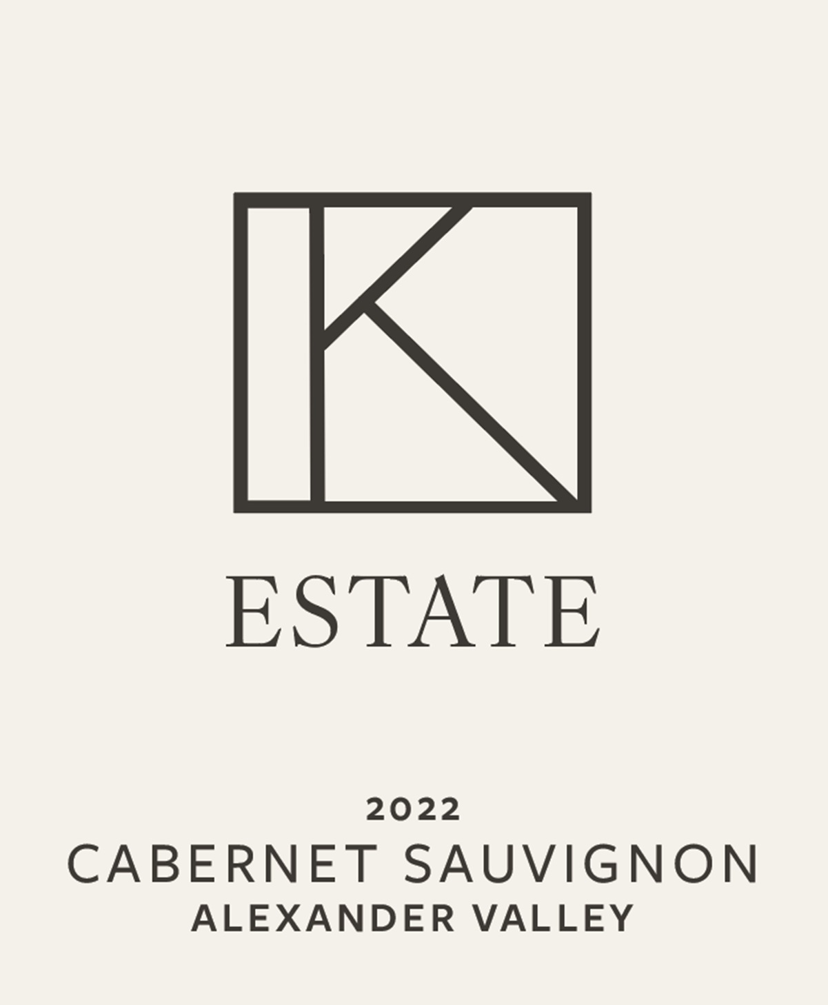TABC label artwork for 2022 Cabernet Sauvignon Alexander Valley