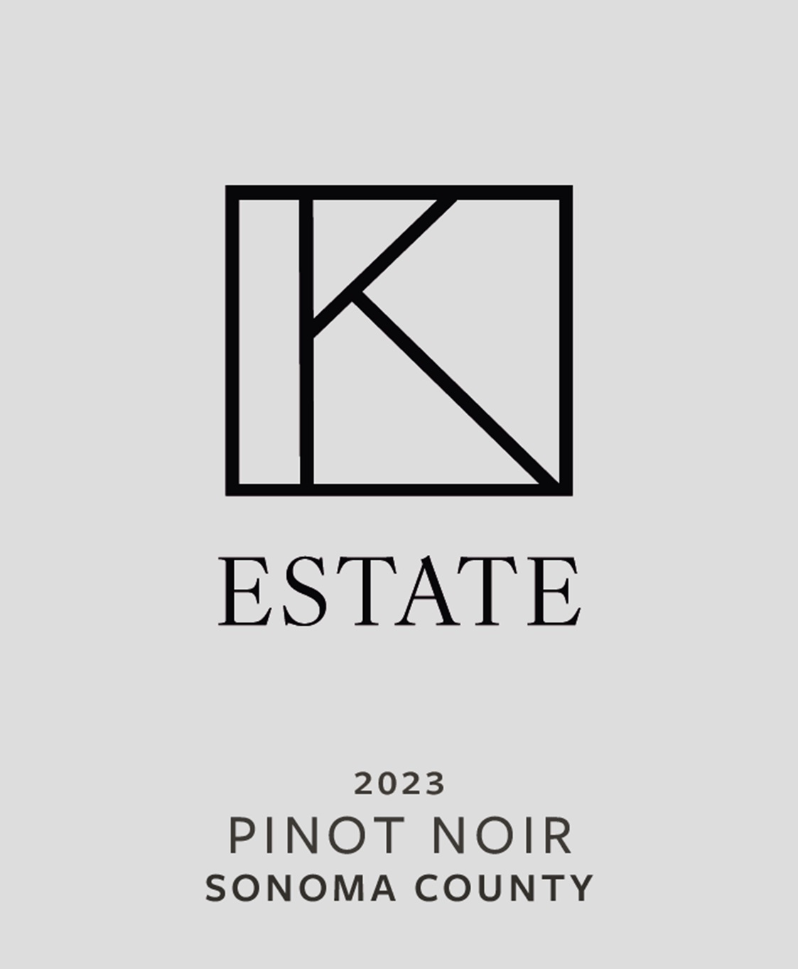 TABC label artwork for 2023 Pinot Noir Sonoma County