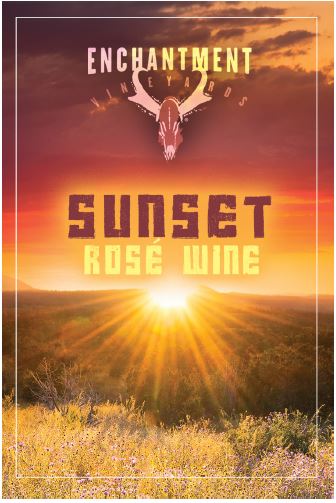 TABC label artwork for ENCHANTMENT SUNSET ROSE