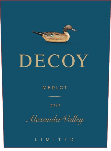 TABC label artwork for DECOY LIMITED MERLOT