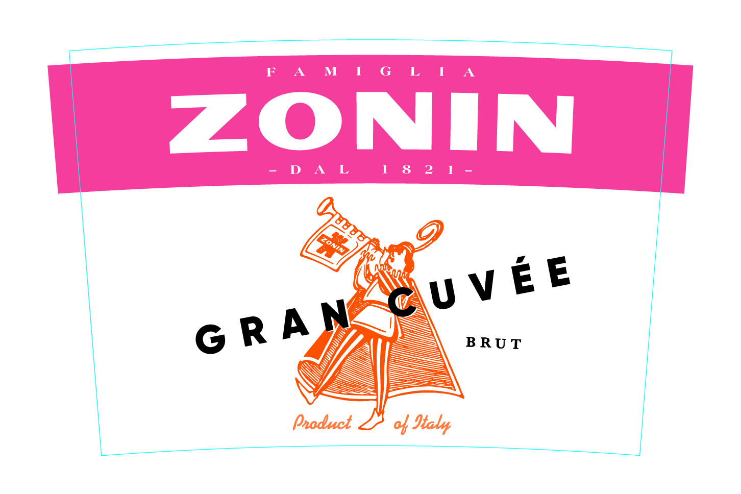 TABC label artwork for Zonin Gran Cuvee