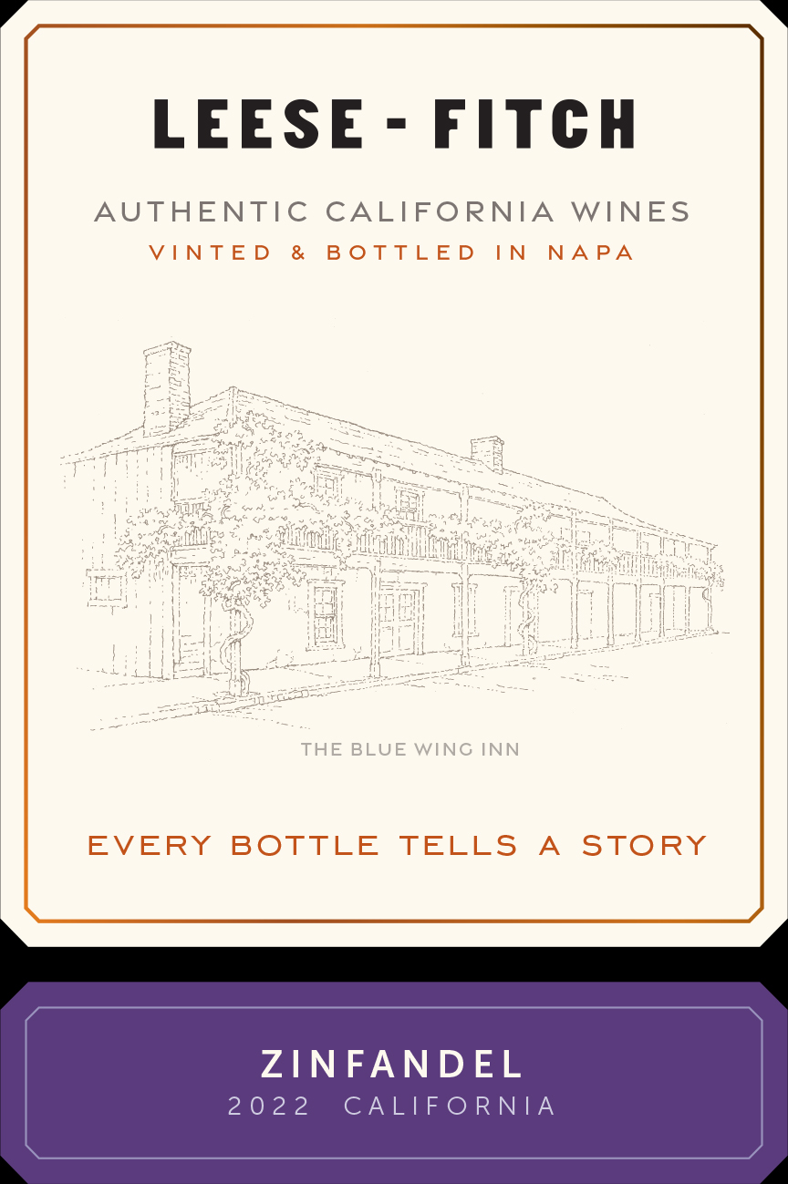 TABC label artwork for Leese-Fitch Zinfandel