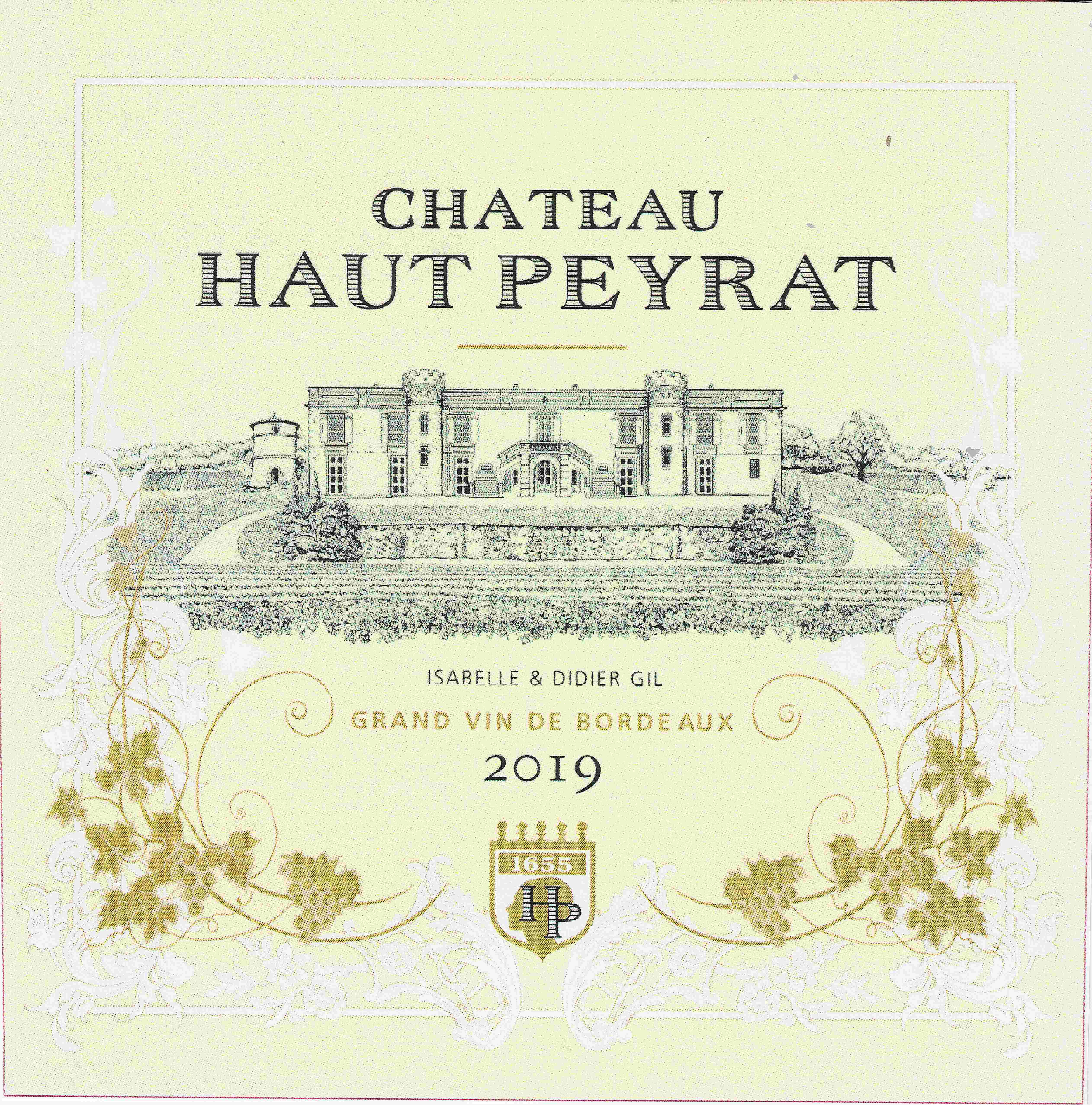 TABC label artwork for Haut Peyrat
