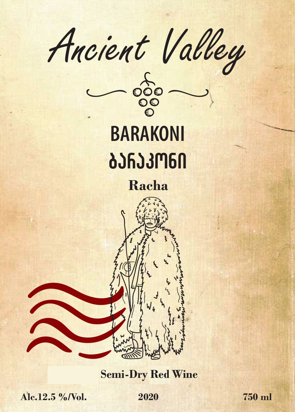 TABC label artwork for Ancient Valley Barakoni
