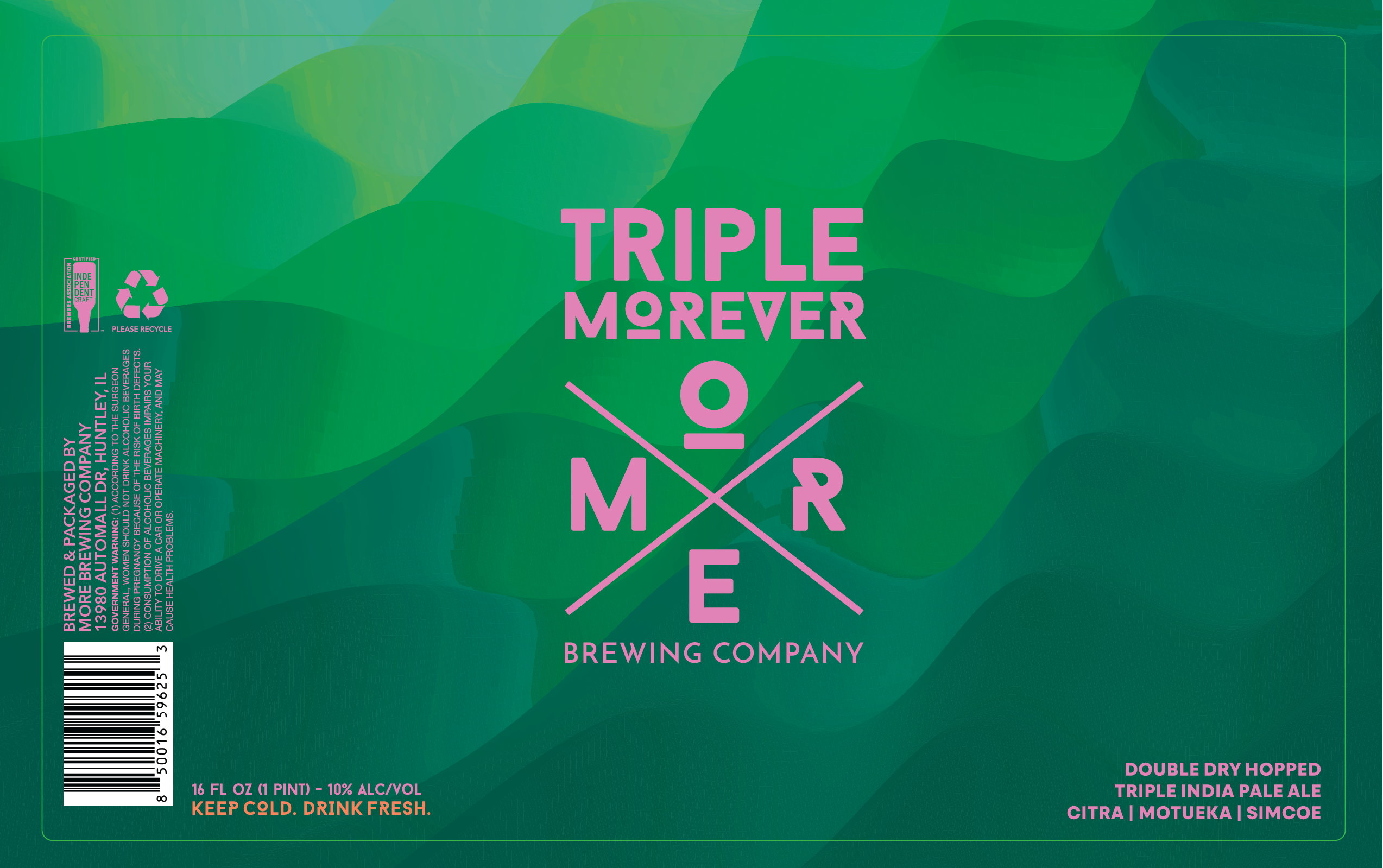 TABC label artwork for Triple Morever
