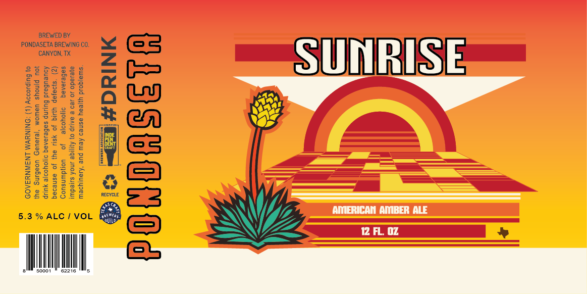 TABC label artwork for Sunrise