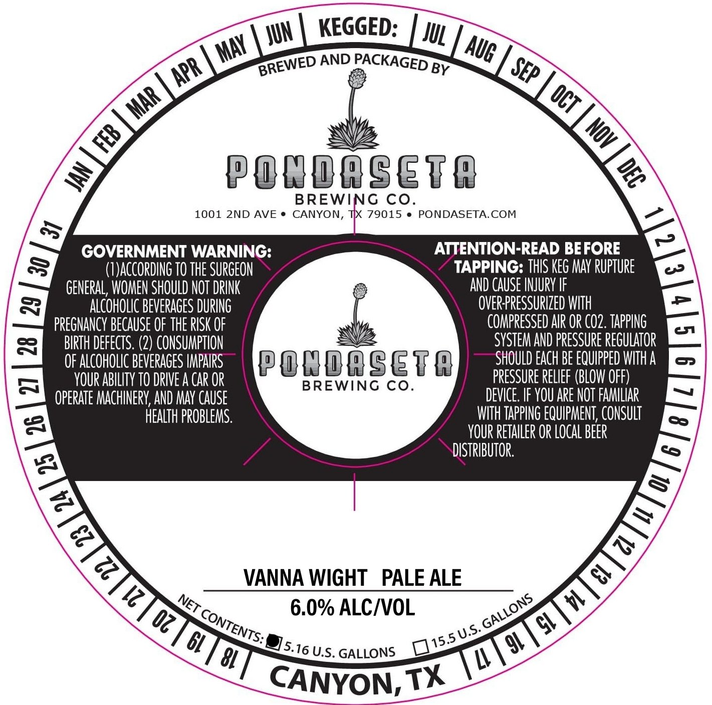 TABC label artwork for Vanna Wight