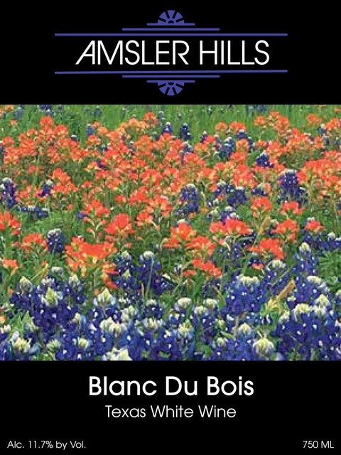 TABC label artwork for Blanc Du Bois