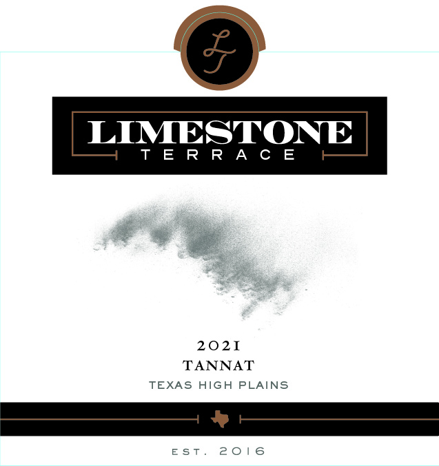 TABC label artwork for Limestone Terrace 2021 Tannat