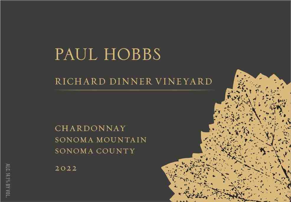 TABC label artwork for Paul Hobbs Chardonnay Richard Dinner Vineyard Sonoma Mountain