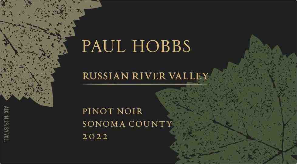 TABC label artwork for Paul Hobbs Pinot Noir Russian River Valley