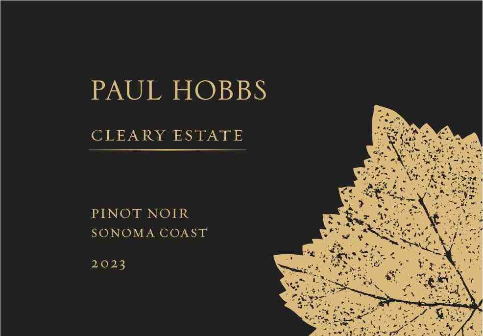 TABC label artwork for Paul Hobbs Pinot Noir Cleary Estate Sonoma Coast