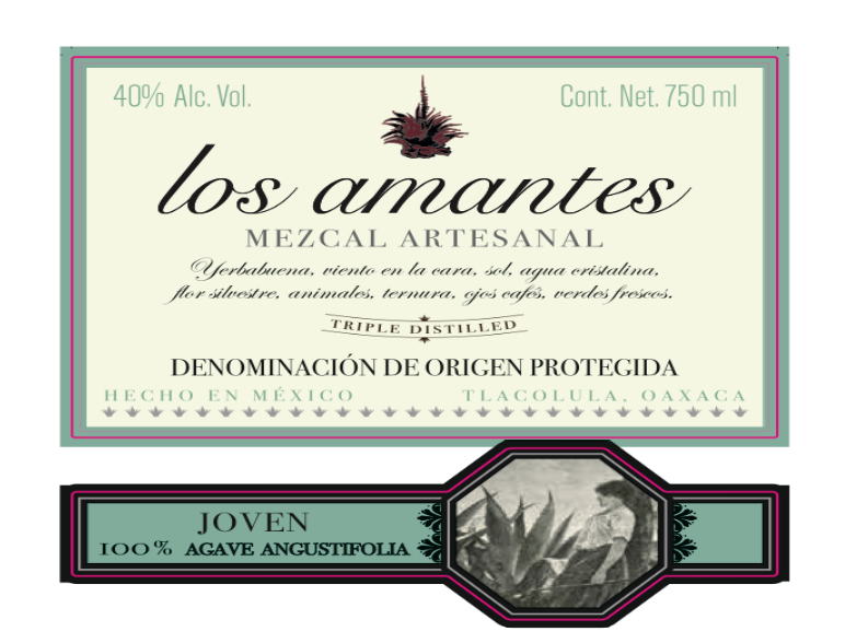 TABC label artwork for LOS AMANTES JOVEN