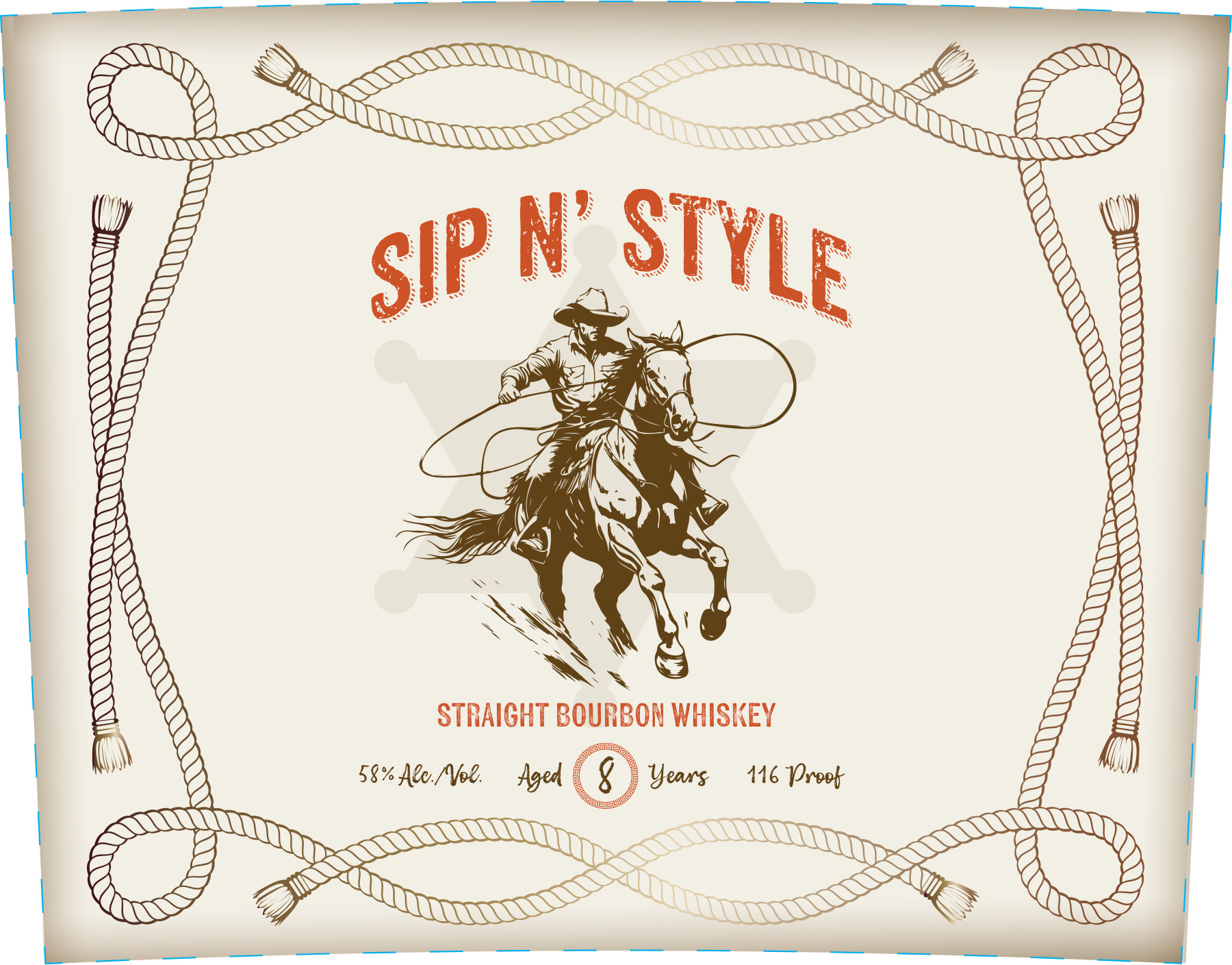 TABC label artwork for Sip N' Style