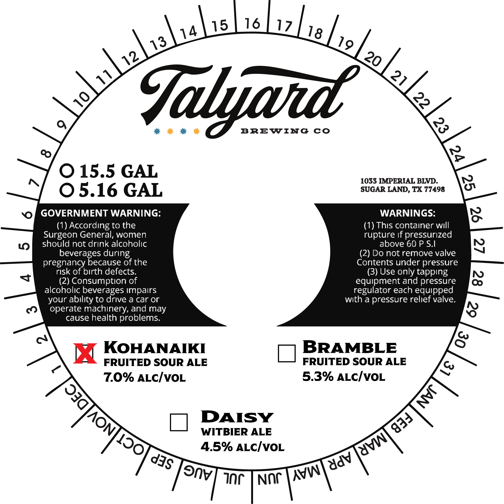 TABC label artwork for Kohanaiki