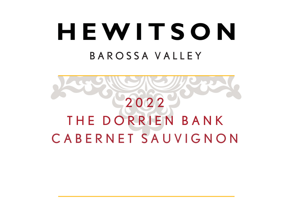 TABC label artwork for Hewitson The Dorrien Bank Cabernet Sauvignon Barosssa Valley