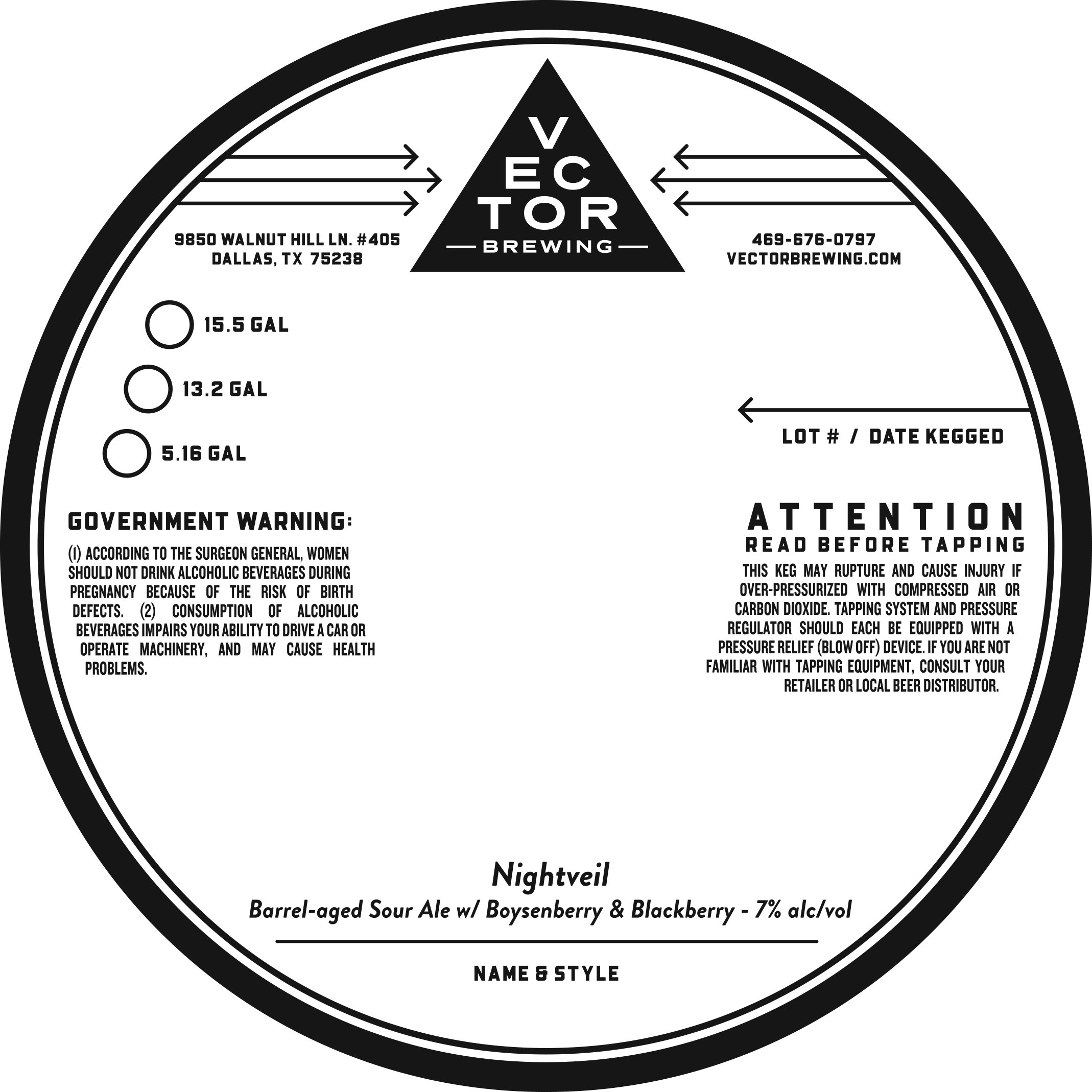 TABC label artwork for Nightveil