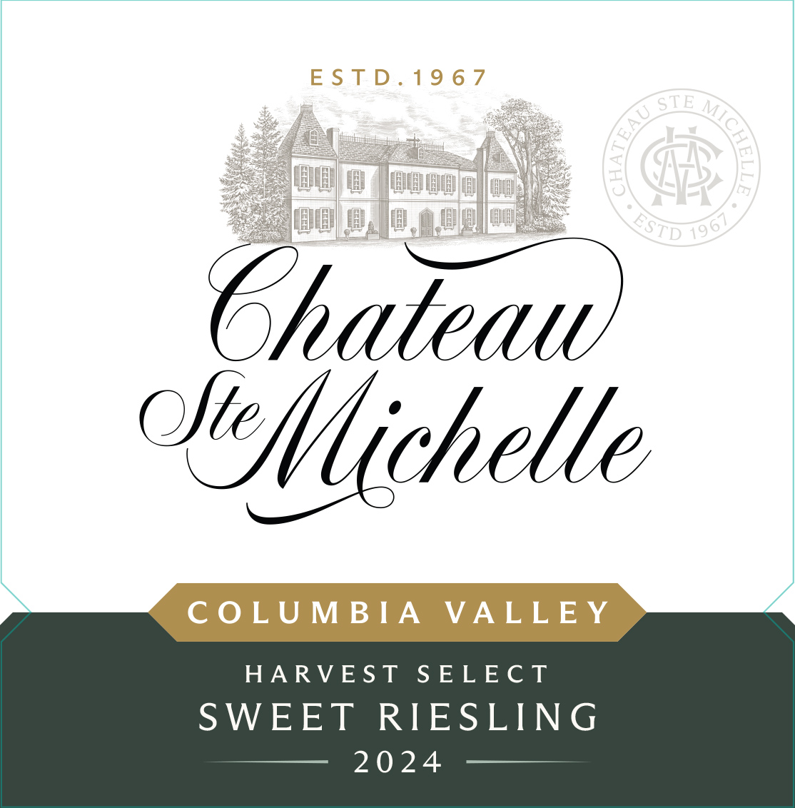 TABC label artwork for Chateau Ste. Michelle Sweet Riesling, Harvest Select 2024