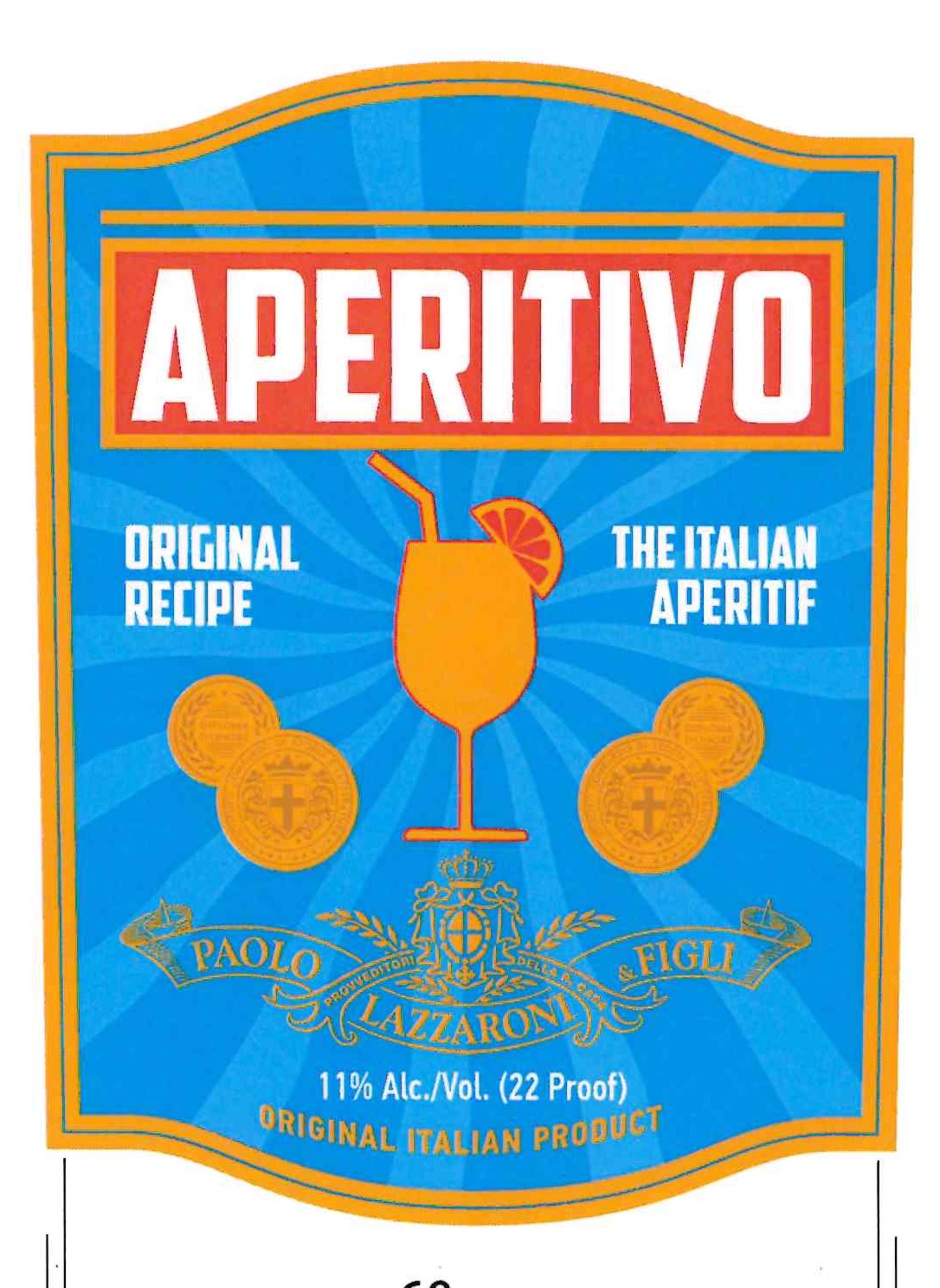 TABC label artwork for PAOLO LAZZARONI & FIGLI APERITIVO
