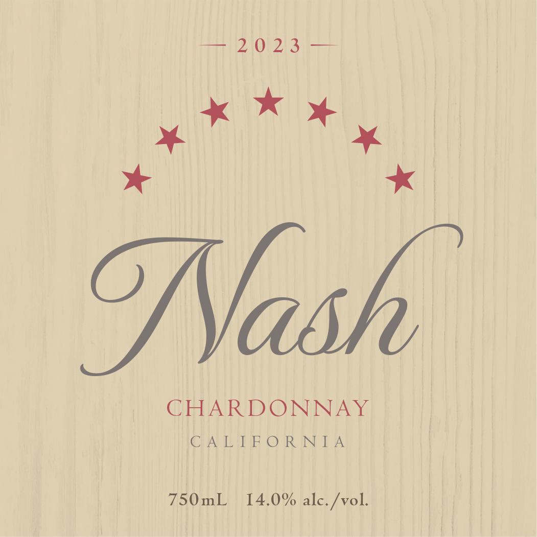 TABC label artwork for Nash Chardonnay California