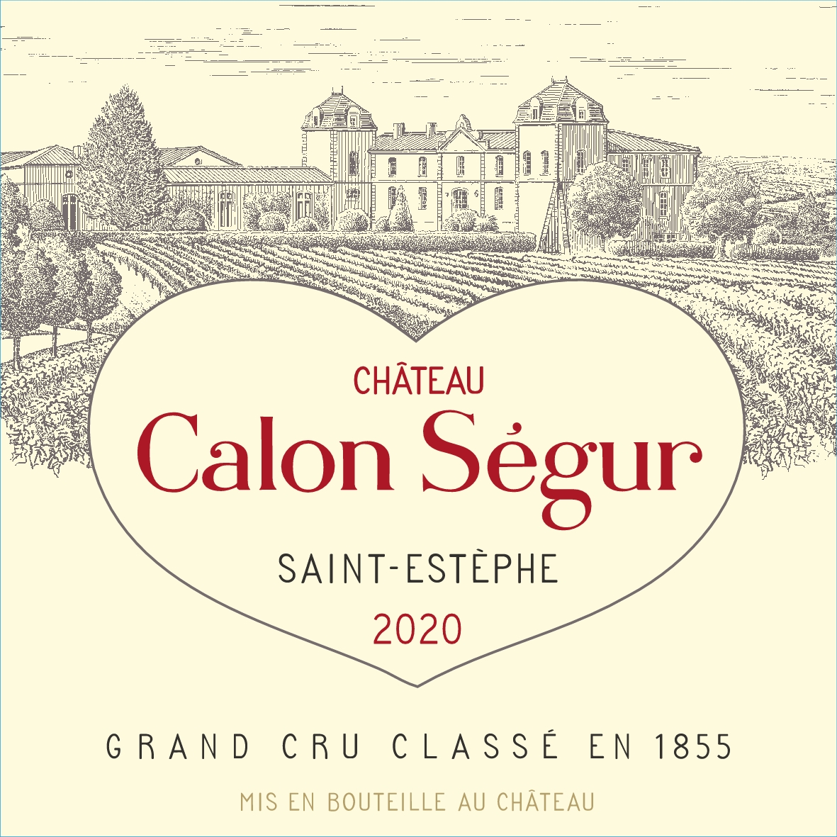 TABC label artwork for Chateau Calon Segur