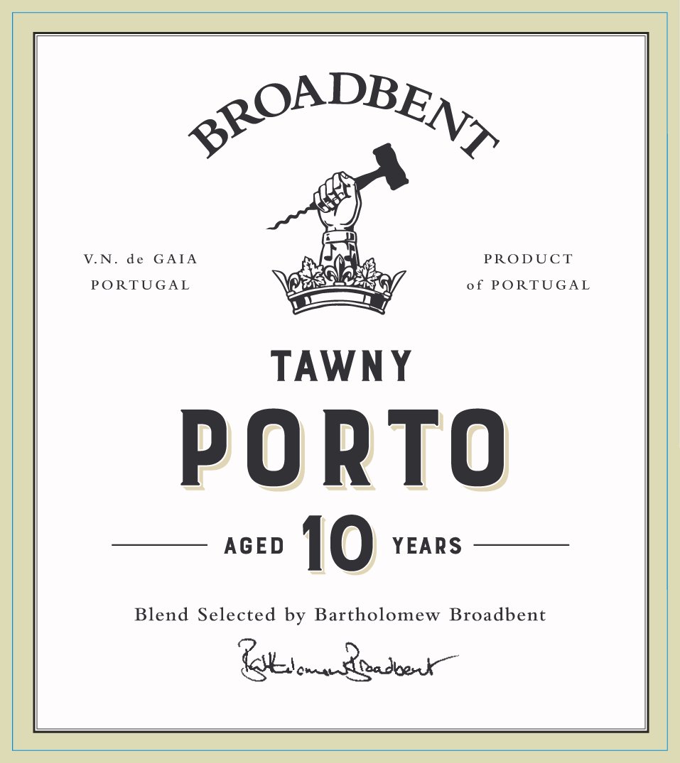 TABC label artwork for Broadbent 10 Year Tawny Porto