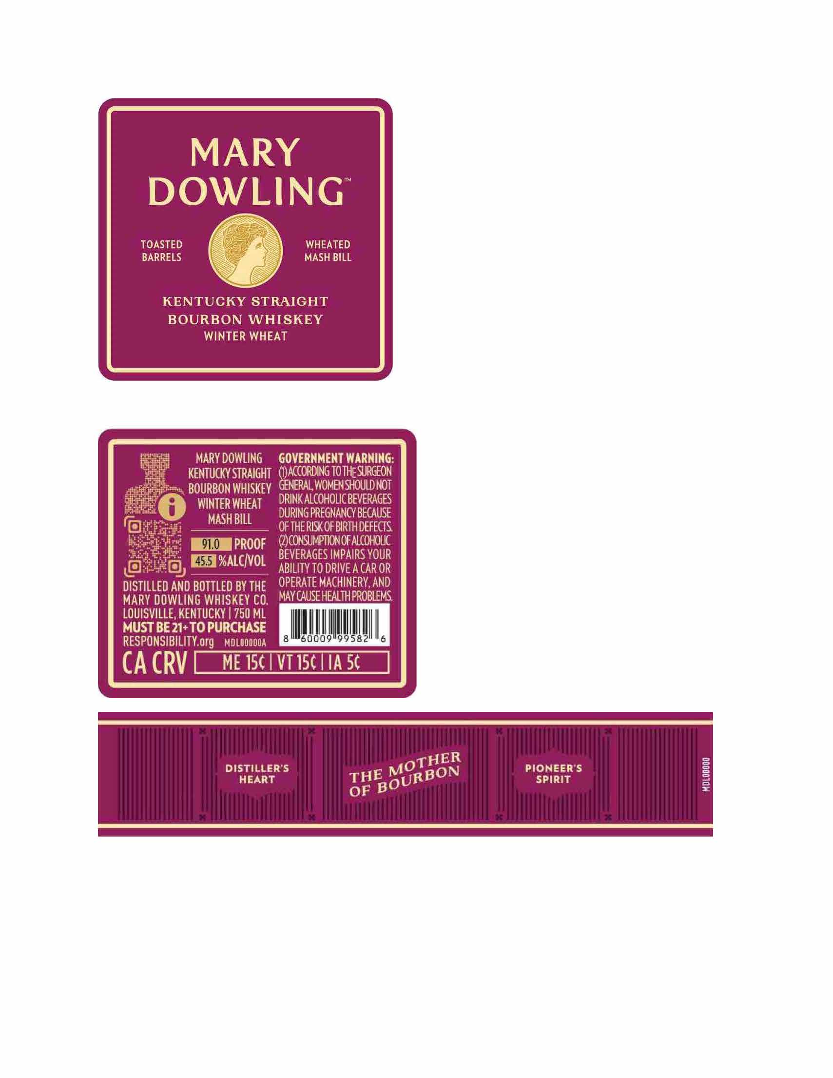 TABC label artwork for Mary Dowling Winter Wheat